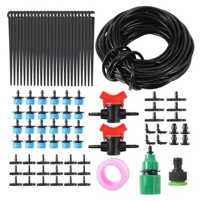 Garden Greenhouse Automatic Drip Irrigation Set Adjustable Dripper Irrigation Kit 5/10/15/20/25/30/40m 1/4" Hose Watering Kit