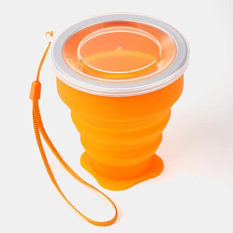 200ML Silicone Folding Cup Portable Collapsible Foldable Cup For Picnic Drinking Mug Heat Resistant Telescopic  Camping Cups