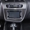 EJJG2 For Seat Leon 2005-2012 Real Carbon Fiber Sticker LHD RHD Car CD Panel Decoration Sticker Car Interior Modification Accessories