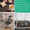 30pcs Mini Bamboo Coasters & Decorative Trays Stackable Natural Wood Grain Heat-Resistant Surface Protectors Rustic Home Decor