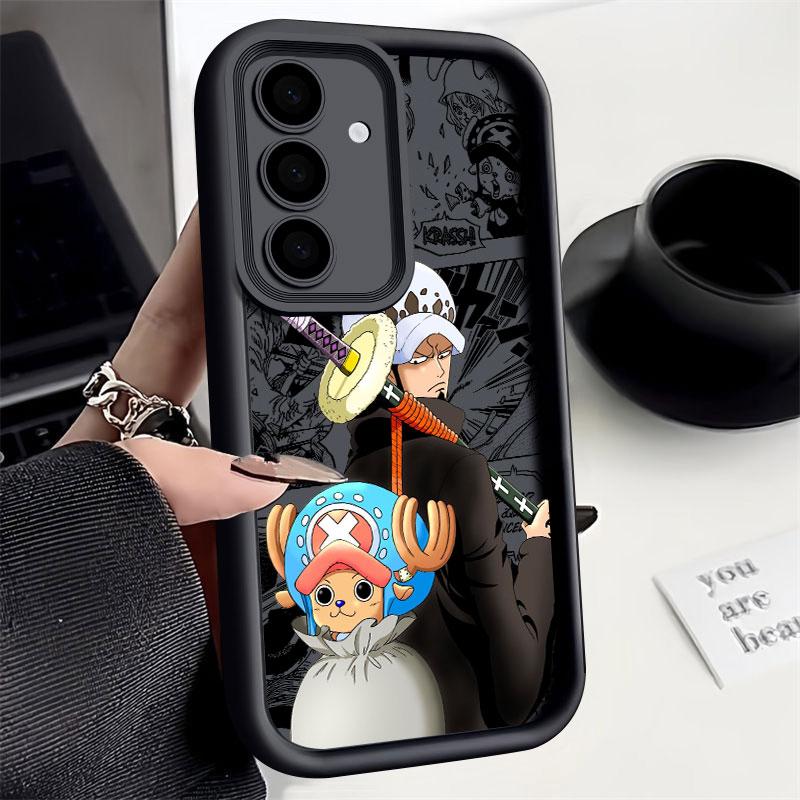 One Pieces Japanese Anime Phone Case For Samsung S26 S25 S24 S23 S21 S20 Ultra For Galaxy S25 S24 FE S26 Plus Soft Silicon Cover