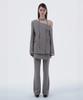 Mausolleum Emma Tailored Wrap Skirt & Pants Set - Ash Beige