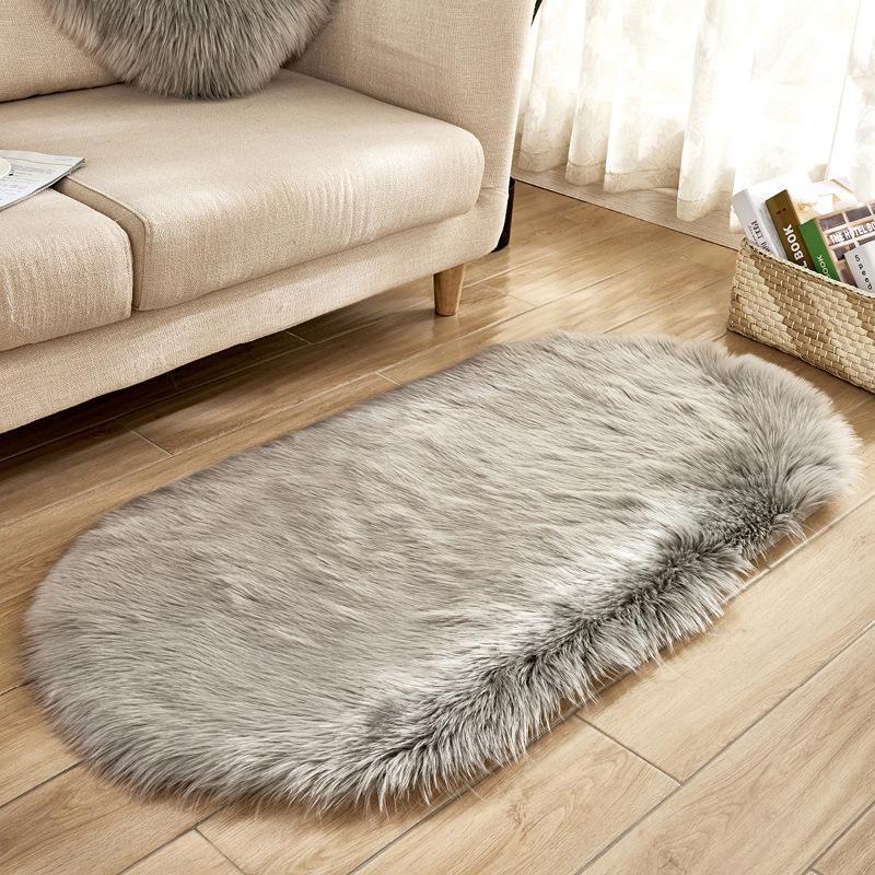 European Style Non-Slip Imitation Wool Carpet - Dirt-Resistant Living Room Sofa Floor Mat