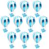 10 Stück Heißluftballon Aluminiumfolienballons Geburtstagsfeier Dekorationen Heliumfolienballon Hochzeitsveranstaltung Flugzeug-Thema