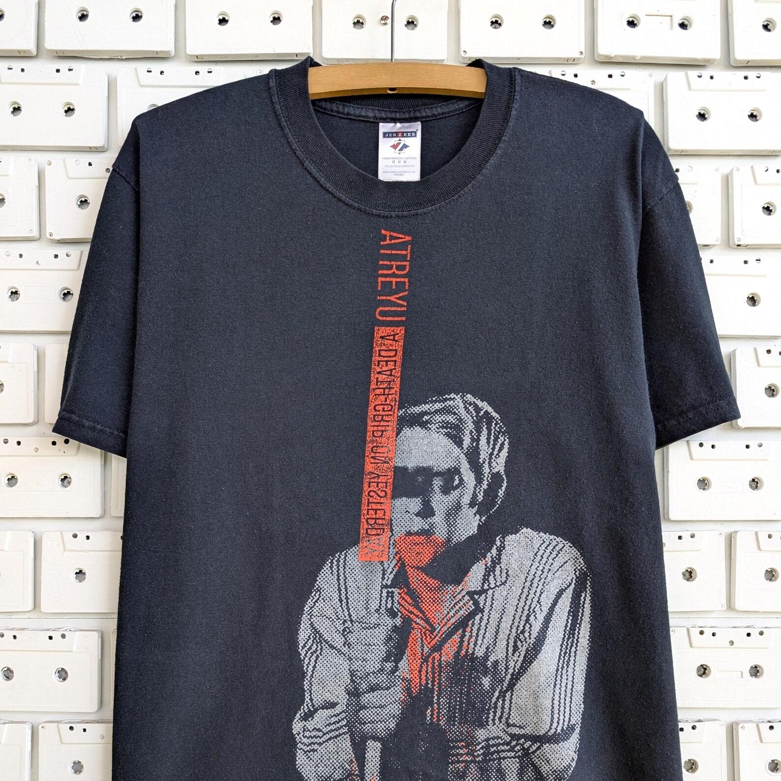 Vintage 00s Atreyu T shirt A Death-Grip On Yesterday Metalcore Post Hardcore Alternative Metal Band Merch Tee Size M 3XL