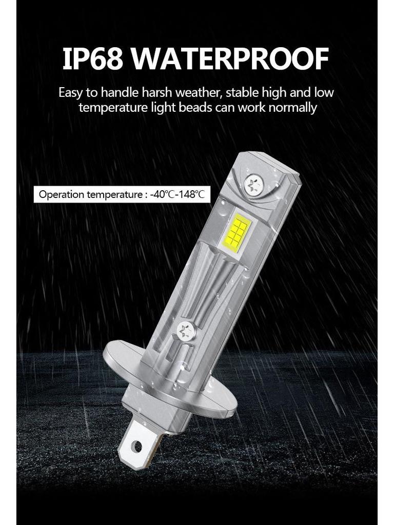 H1 3570 Mini LED Car Headlights - Direct Plug