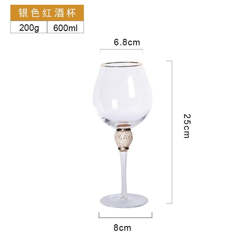 Crystal Goblet Champagne Glass Cup Creative Red Wine Sparkling Sweet Wine Glass Wedding Party Bar Home Drink Glass