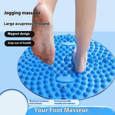 1Pc Non-Slip Round Foot Acupressure Mat Running In Place Foot Workout Mats For Foot Pain Relief Home Yoga Fitness Equipment