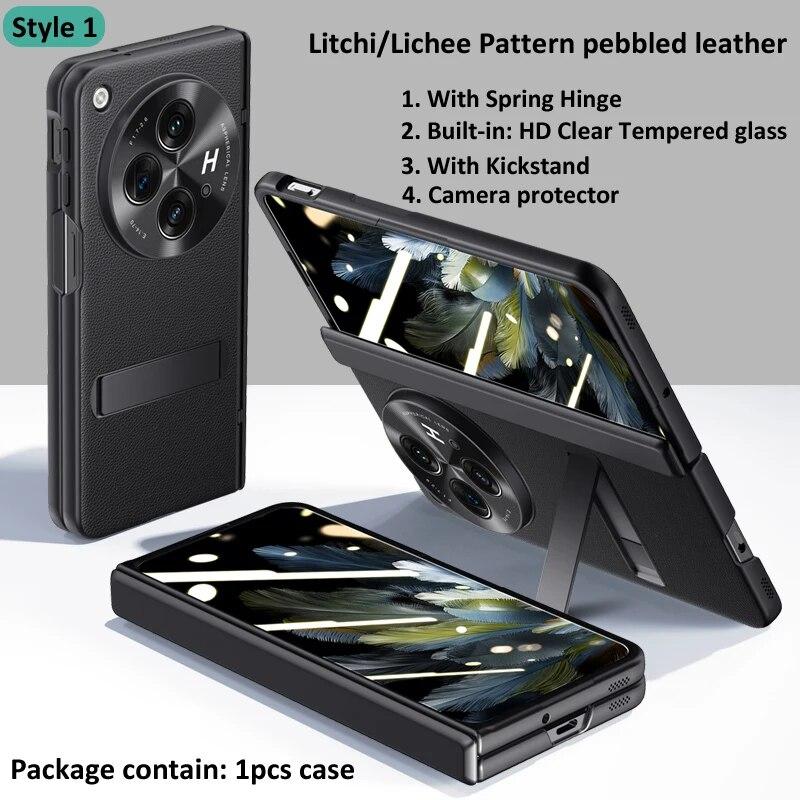 

Пружинный магнитный вращающийся шарнирный чехол для держателя Oneplus Open/OPPO Find N3, противоударный защитный чехол For OPPO Find N3 чёрный