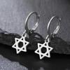 My Shape Davidstern Ohrringe Edelstahl Creolen Sechsspitziger Stern Ohrringe für Damen Herren Modeschmuck Geschenke Neu