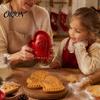 Cookie Molds for Kids Christmas Hand Press Pie Mold, Plastic Pastry Dough Baking Gifts Enthusiasts Neatly Cut Cutters DIY Holiday Treats Supplies