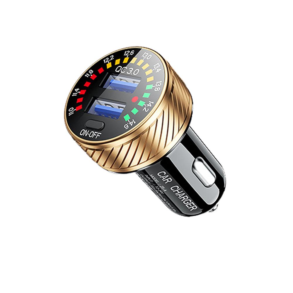 

Быстрая зарядка Двойное USB зарядное устройство 18 Вт Адаптер для зарядки телефона для iphone Samsung Xiaomi Huawei Быстрая зарядка QC 3.0 Автомобильное зарядное устройство золотистый
