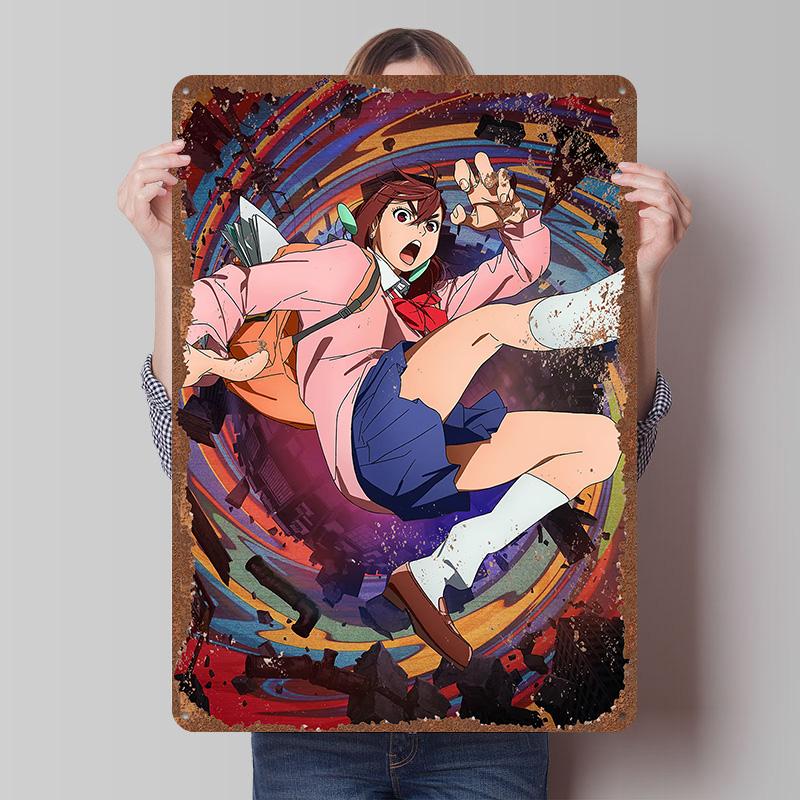 DAN DA DAN Tinplate Posters Custom Wall Art Vintage Metal Signs Retro Tin Plaque for Bedroom Decoration Gaming Home Decorations