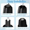 4Pcs Bathroom Faucet Handle Upgrade Kit Sturdy Kirsite Shower Controlling Knob Accessories Shower Handle Kit