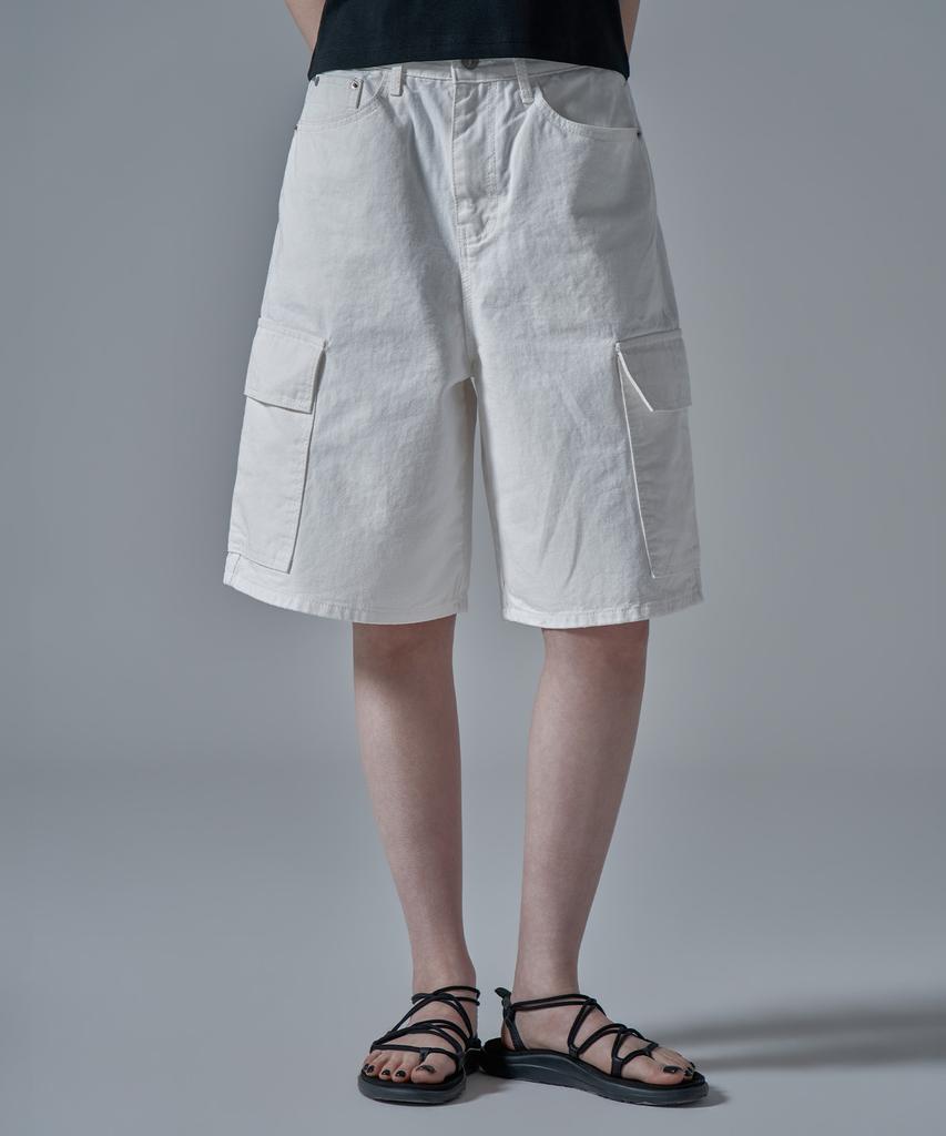 War For Woman W1138 Cargo Shorts_White