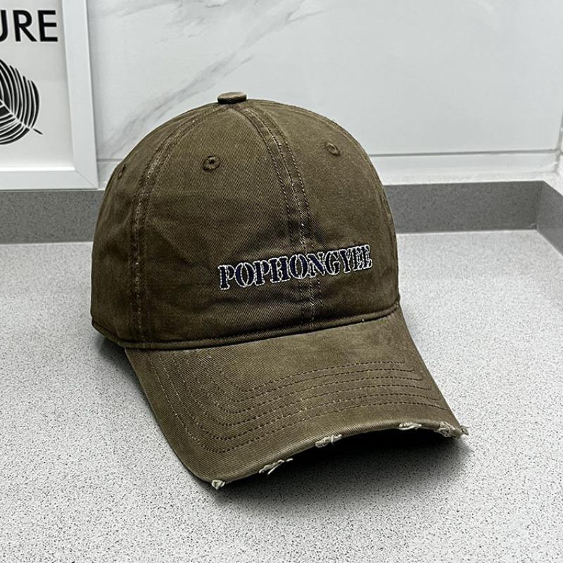 

New letter embroidered baseball cap women s four-season versatile hat casual sunscreen cap men Average size (55-59cm) темно-коричневого