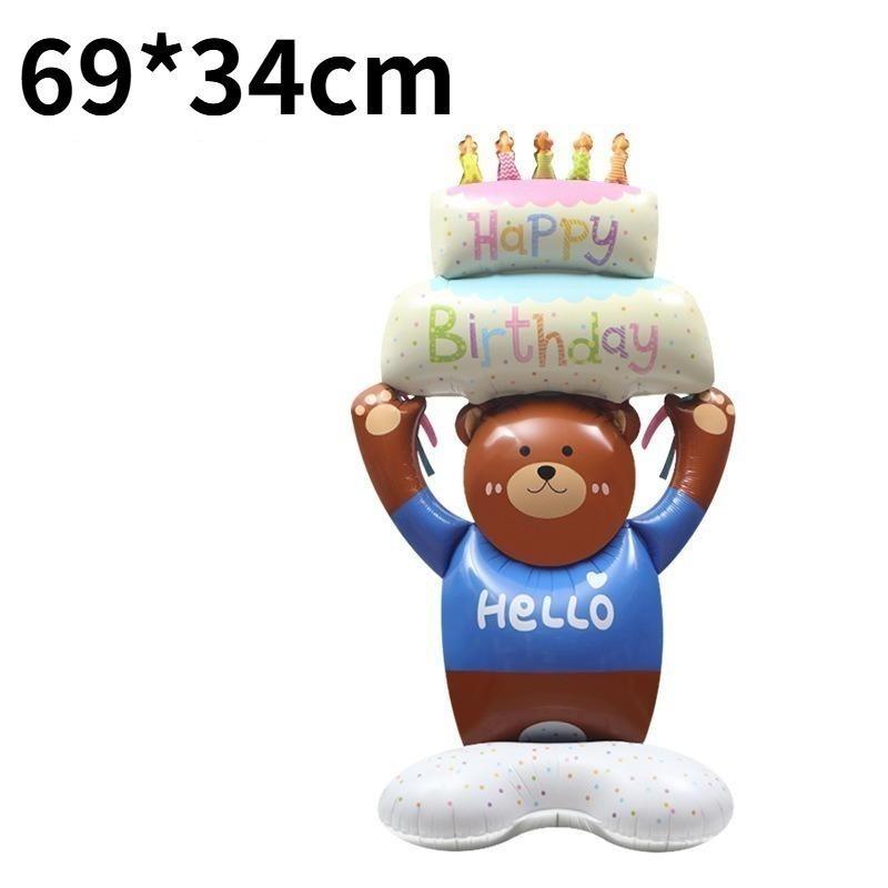 Standing Christmas Tree Aluminum Balloon Christmas Party Decoration Santa Claus Theme Decoration New Year Party Decoration