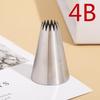 ZISIZ 4B# Cookie Shell 14-Tooth Piping Nozzle