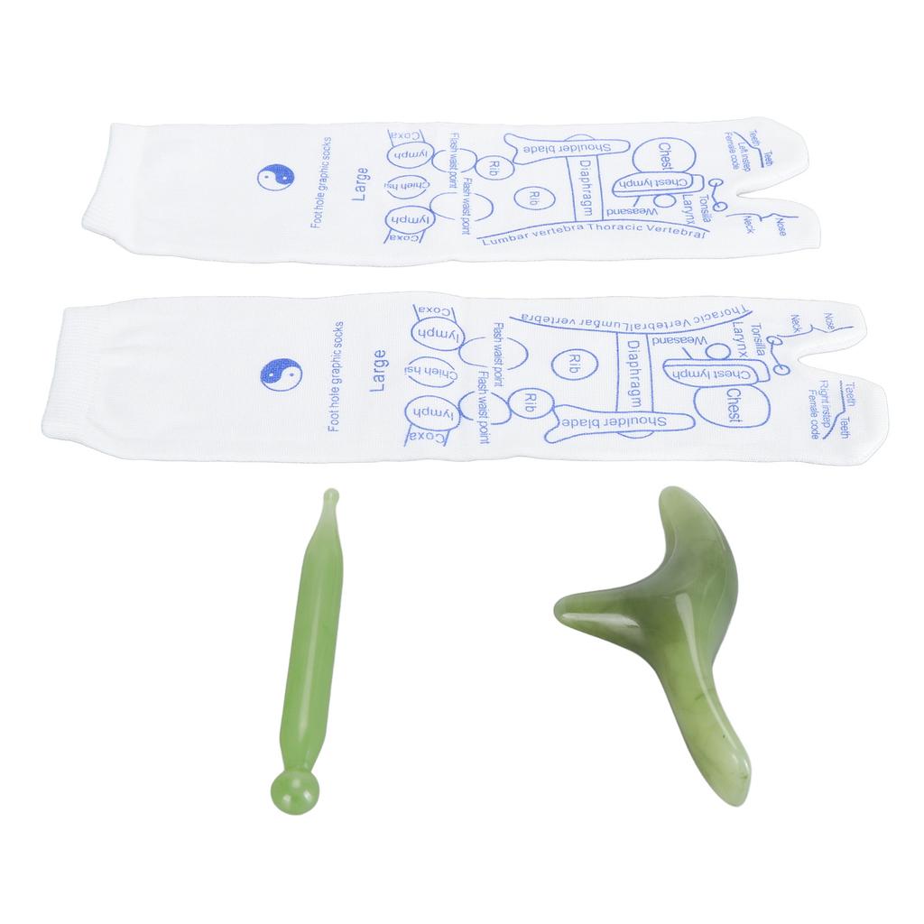 1 Pair Reflexology Socks with Trigger Point Massage Tools Foot Soreness Relief High Elastic Cotton Acupressure Massage Socks