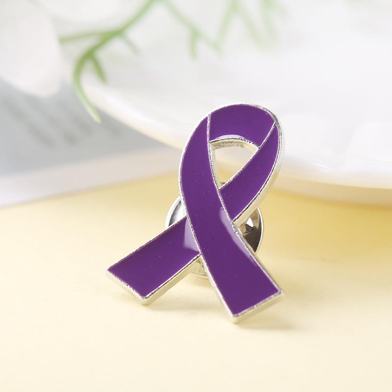 Red Awareness Ribbon Pins Love Care HIV AIDS Pink Ribbon Against Breast Cancer Lapel Badge Multi-coloured Dripping Oil Brooch