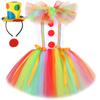 Rainbow Collar Clown Cosplay Skirt Children's Show Party Dress Princess TUTU Skirts