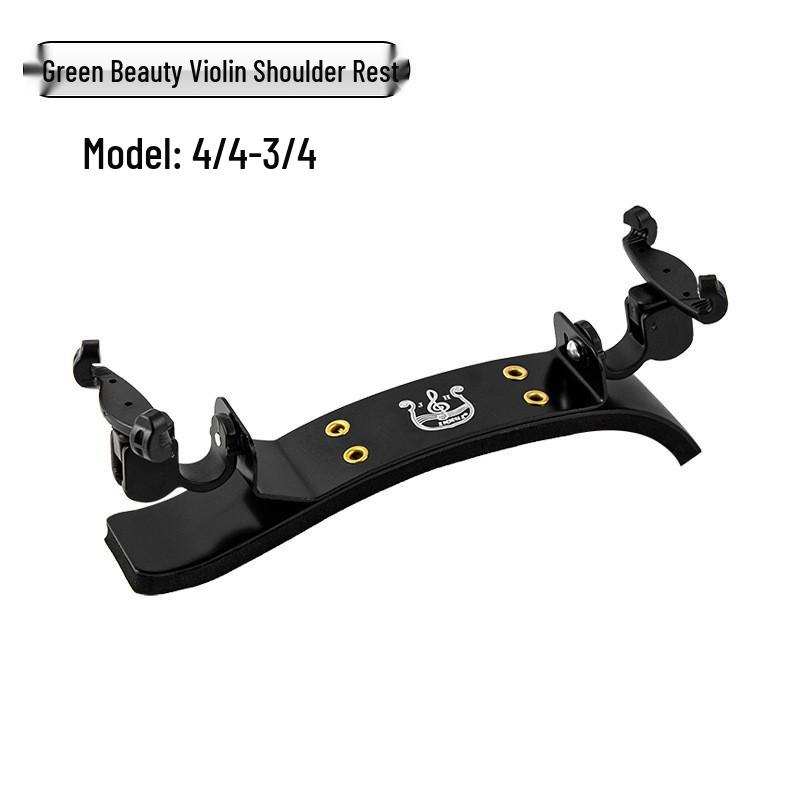 Green Beauty Adjustable Violin Shoulder Rest - Large, Load-Bearing, Kids' 4/4, 1/2, 1/4