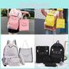 Nylon Letter Backpack With Airflow Straps For Middle School Students