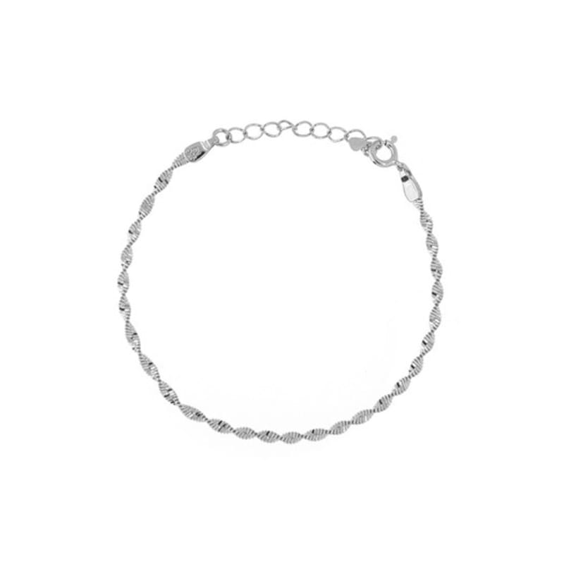 Shertz Twist Snake Chain Bracelet (Silver925)