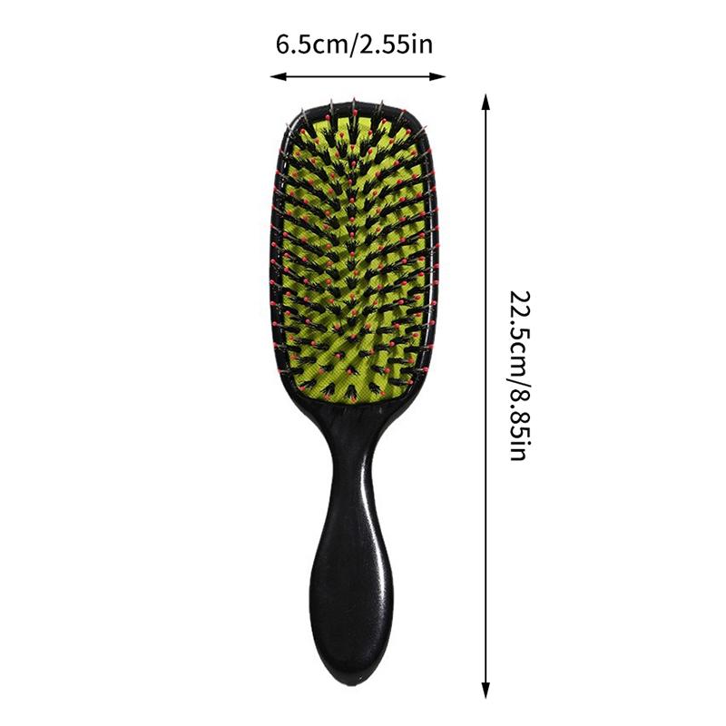 Hair Brush Boar Bristle Massage Comb Anti-Static Hair Scalp Styling Detangling Hollow Out Nylon Teeth Comb Air Bag Comb