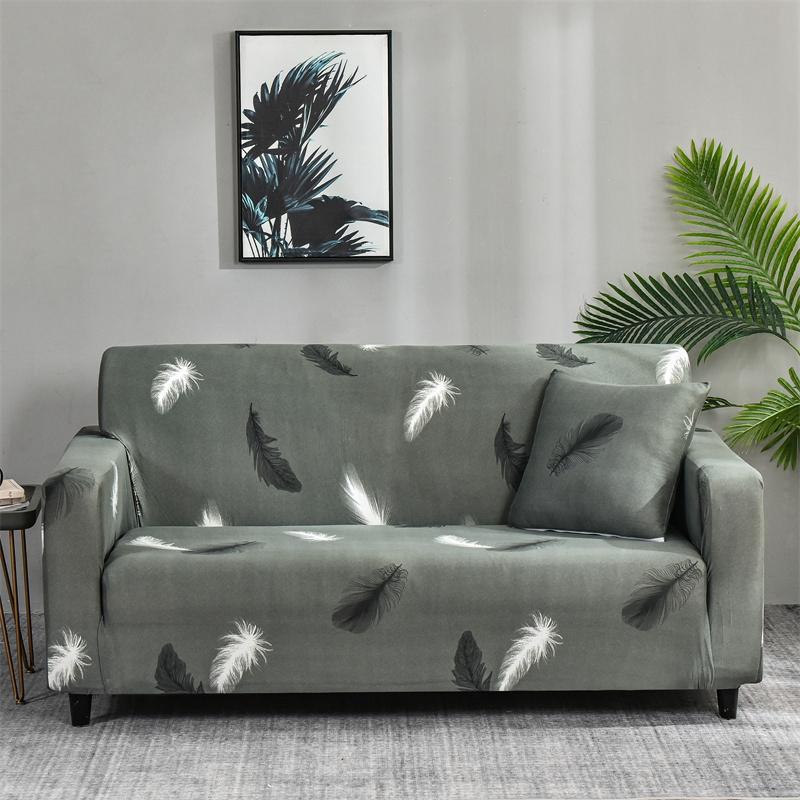 Floral Printed Elastic Sofa Cover for Living Room Chair Cover Protector Purchase Two Separate Covers to Your Whole L-shaped Sofa