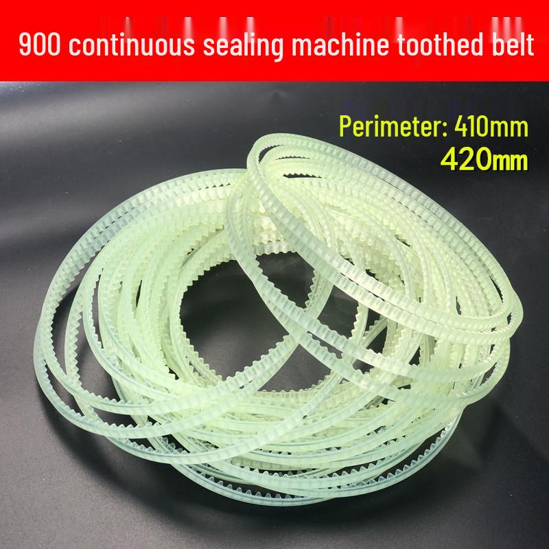 

Toothed PU Belt & Guide for Sealing Machine, 410/420mm Circumference Circumference 420mm