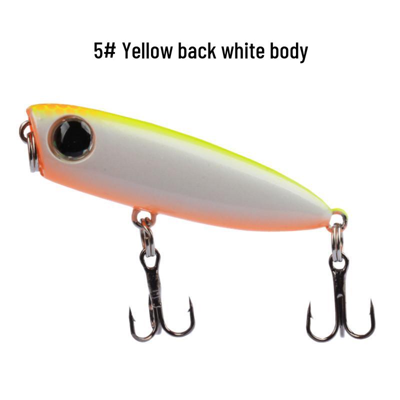 

Yan 10 Floating Micro Lure Kit: Surface Water Popper Set for Stream Fishing Striped Fish, Crucian Carp, and Mandarin Fish.