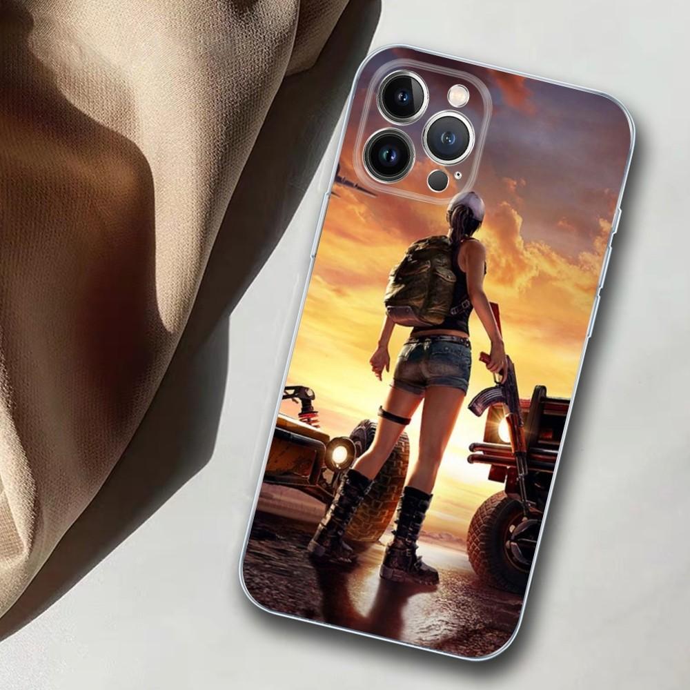 PUBG Phone Case For iPhone 14 11 12 13 Mini Pro XS Max Cover 6 7 8 Plus X XR SE 2020 Funda Shell