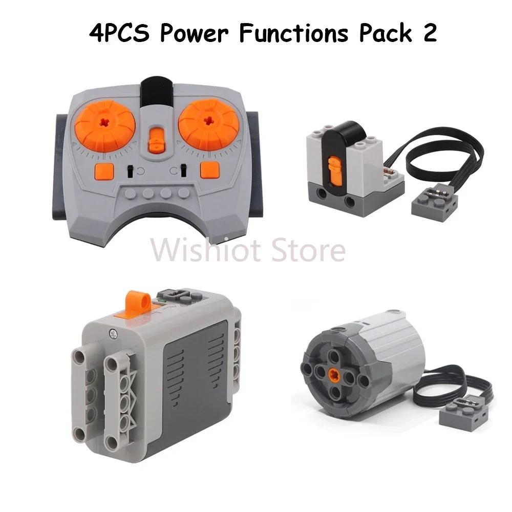 Legoeds-compatible MOC Technical Power Functions M Motor 8883 Modified Remote Control Power Group Train Lithium Battery Box 9686