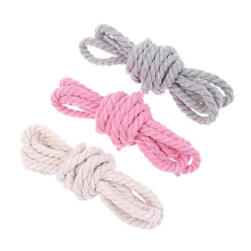 2Pcs Round Thick Rope Laces Polyester Cotton Solid Color Laces 0.8Cm Diameter 120/140/160Cm Length Bold Shoelaces