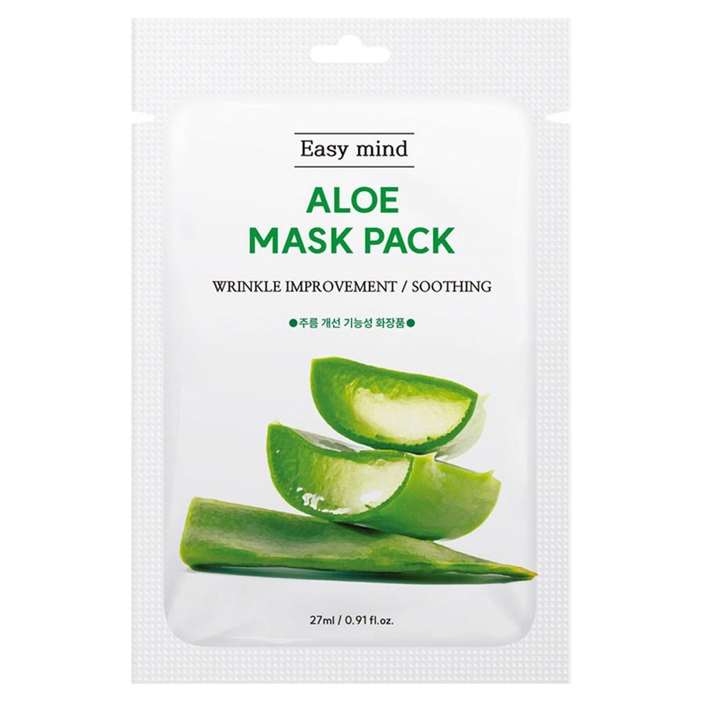 EasyMind Wrinkle Improvement Mask Pack Aloe, 10 sheets, 1 pack
