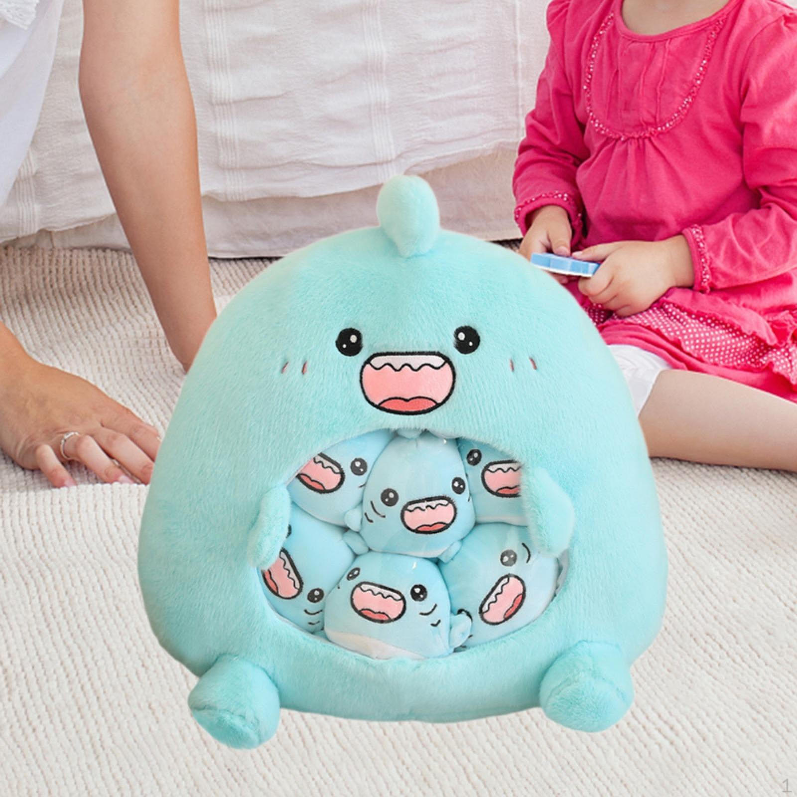 

Очаровательная плюшевая игрушка-подушка, сумка для закусок, мягкий компаньон в виде животного Shark