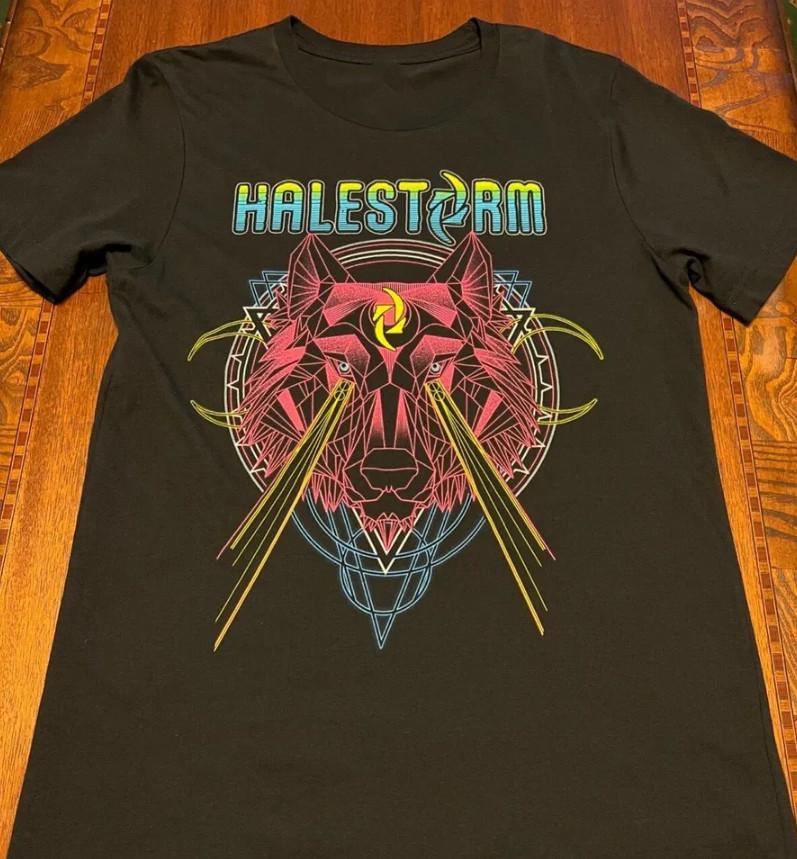 Halestorm Tour 2019 Rock Band Cotton Black All Size Unisex Shirt Unisex T-Shirt XXXL