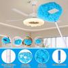 Ceiling Fan Cleaner Dusters with Extension Pole Dust Removal Brush Removable Washable Microfiber Ceiling Duster Cleaning Tool