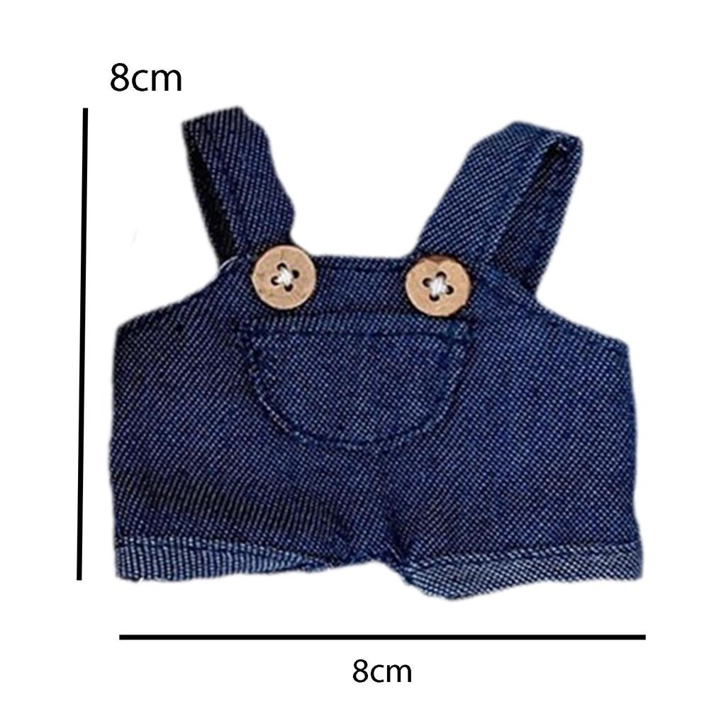 Dolls Suspender Pants Doll Clothes DIY Handmade Clothing Costume for 15cm Dolls Girls Dolls Thanksgiving Gifts Birthday Gifts