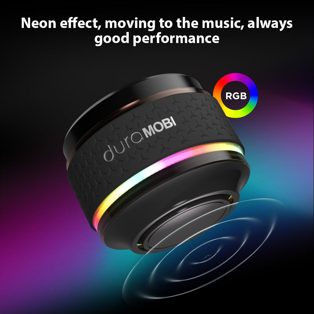 Bone Conduction Wireless BT Speaker Portable and Compact Mini Sound Box Color Neon Light Effects Music Player for Home Travel