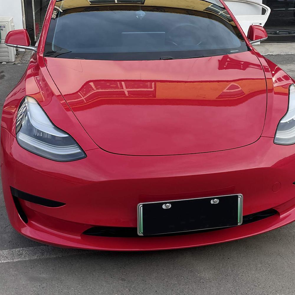 Car Sticker Wrapping Vinyl Film Crystal Strawberry Red PET Sticker Bubble Free Auto Decals Car Accessories Exterior Interior