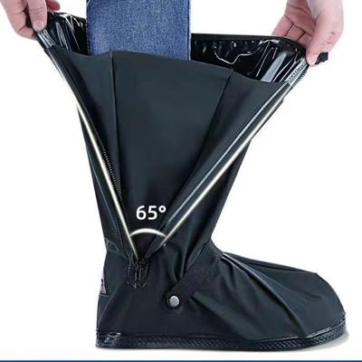 Fashion Rain Shoes Cover Men Women Waterproof Shoes Cover Protection High Cylinder Wear Resistant Light Rain Boot Accessories