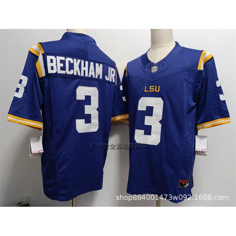 LSU Tigers Football Trikot Herren College Stil Bestickt Trainingsuniform NCAA Teamkleidung