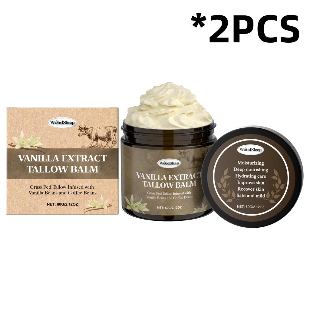 Natural Beef Tallow Skin Moisturizer Cream Deep Nourishing Hydration Repair Dry Rough Skin Gentle Face Body Skincare Balm