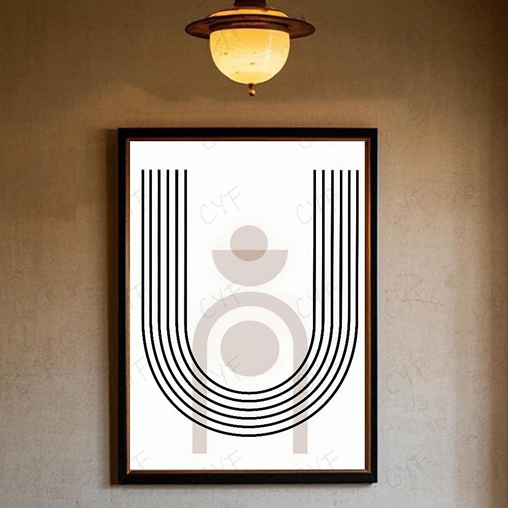 Abstract Bohemian Wall Art Poster High Quality Wall Art for Home Office Bedroom Living Room Hallway Bar Perfect Gift Idea