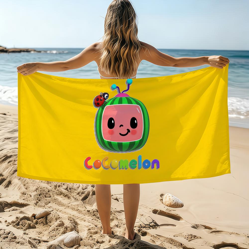 

Cartoon C-Cocomelon BABY S Towel Beach Towel Oversized Quick Dry Towel Absorbent Soft Swim BeachTowels for Men Women W40*H60(CM)
