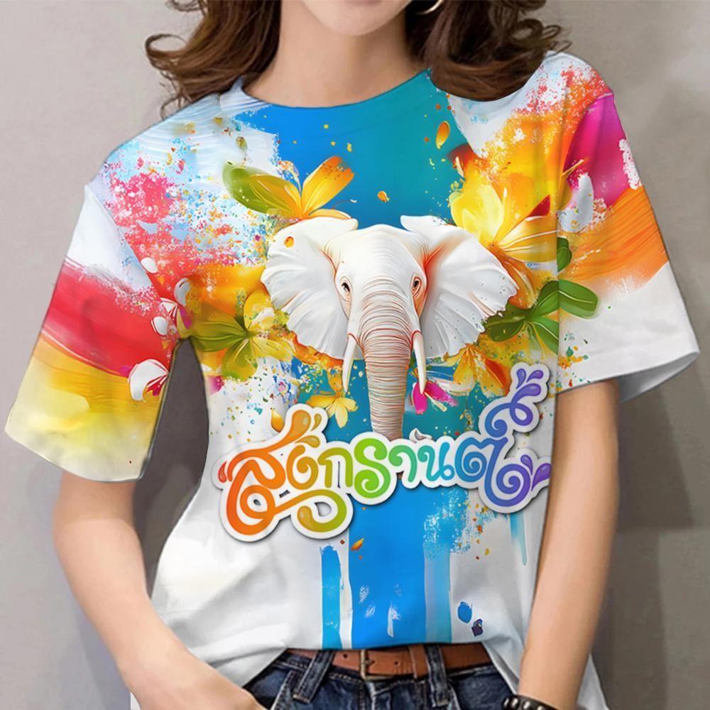 Women's Songkran Rainbow Graffiti T-shirt
