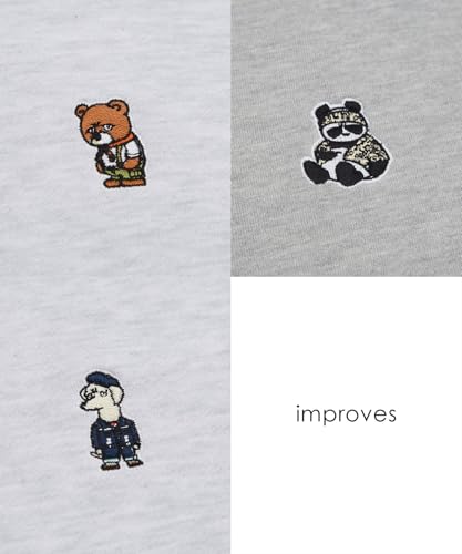 [IMPROVES] [SIDEWAYSTANCE] Embroidered One-Point Fleece Sweatshirt