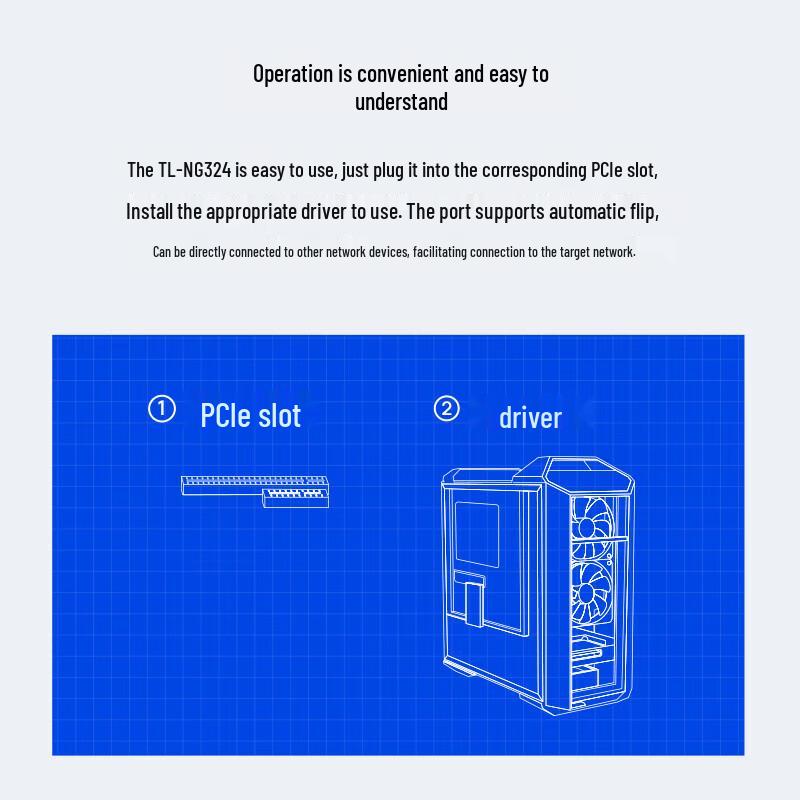 TP-LINK TL-NG324 4-Port Gigabit PCI-E Network Card (CN version)
